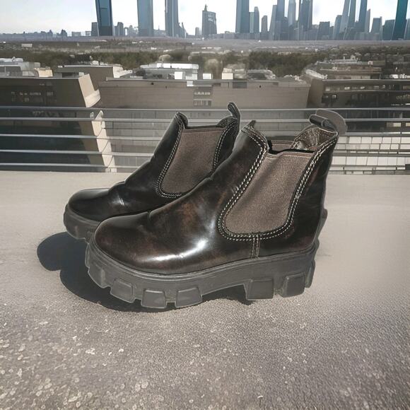 Circus Ny (Sam Edelman) Danielle Brown Boots Size 8 (Emo Style) Chelsea - Picture 1 of 11